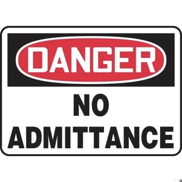 Accuform OSHA DANGER SAFETY SIGN NO MADC005XT MADC005XT - main